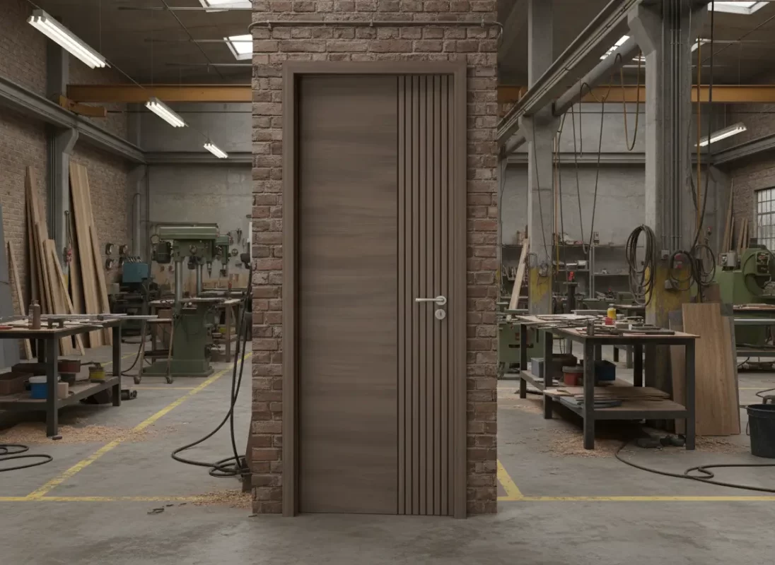 cửa gỗ chống cháy cho nhà xưởng