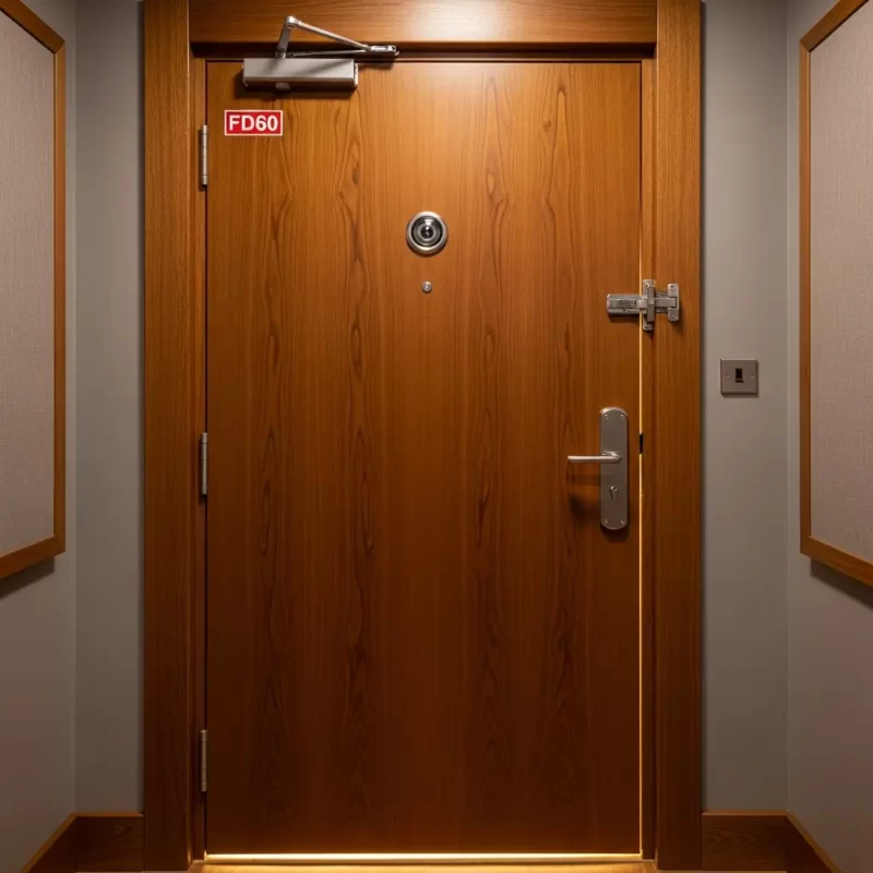 Cửa gỗ chống cháy tiêu chuẩn cho quán karaoke hiện đại tại TP.HCM