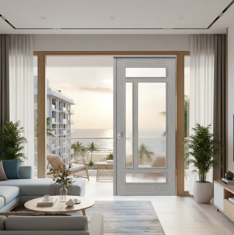 Cửa nhựa composite Quy Nhơn cho căn hộ ven biển cao cấp
