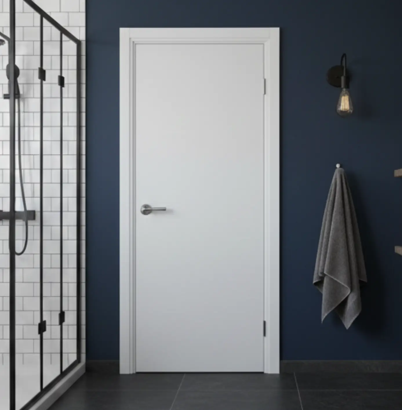 Cửa nhựa giả gỗ composite phòng vệ sinh chống ẩm mốc