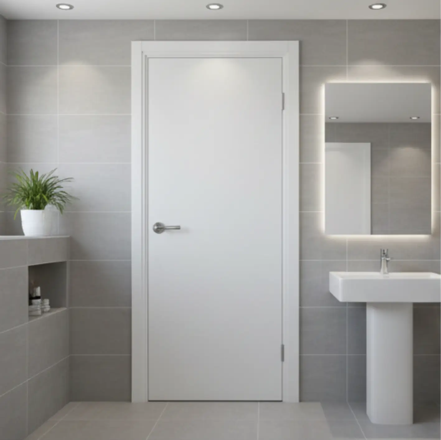 Cửa WC thẩm mỹ viện không mục nát do ẩm