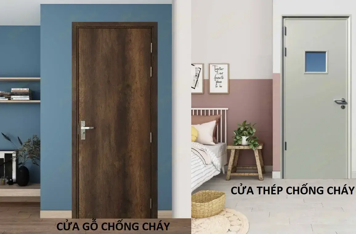 So sánh cửa gỗ công nghiệp và cửa thép chống cháy tại TPHCM