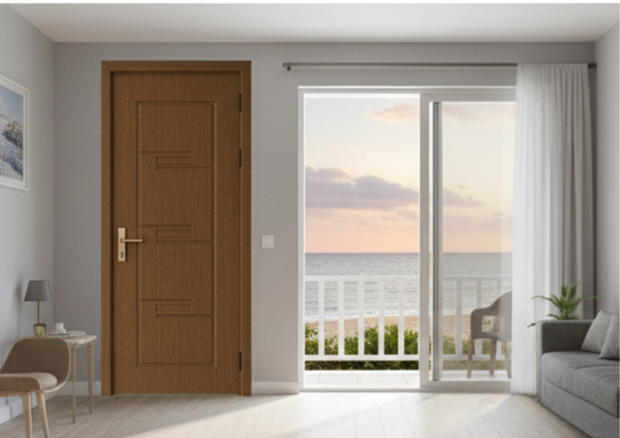 Thi công cửa nhựa composite tại căn hộ TP.HCM