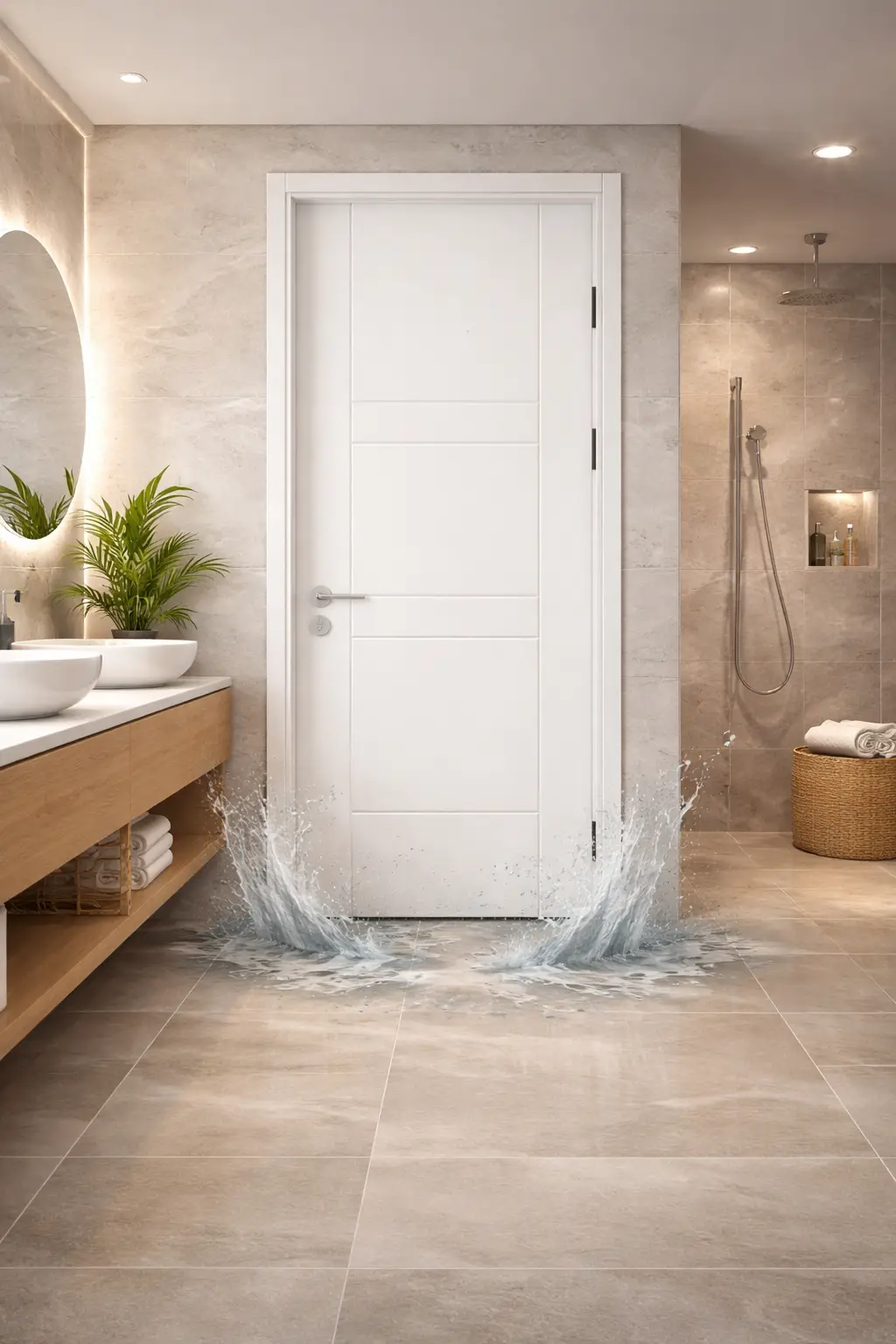 Cửa nhựa composite kháng nước 100% phù hợp cho môi trường độ ẩm cao tại Nha Trang