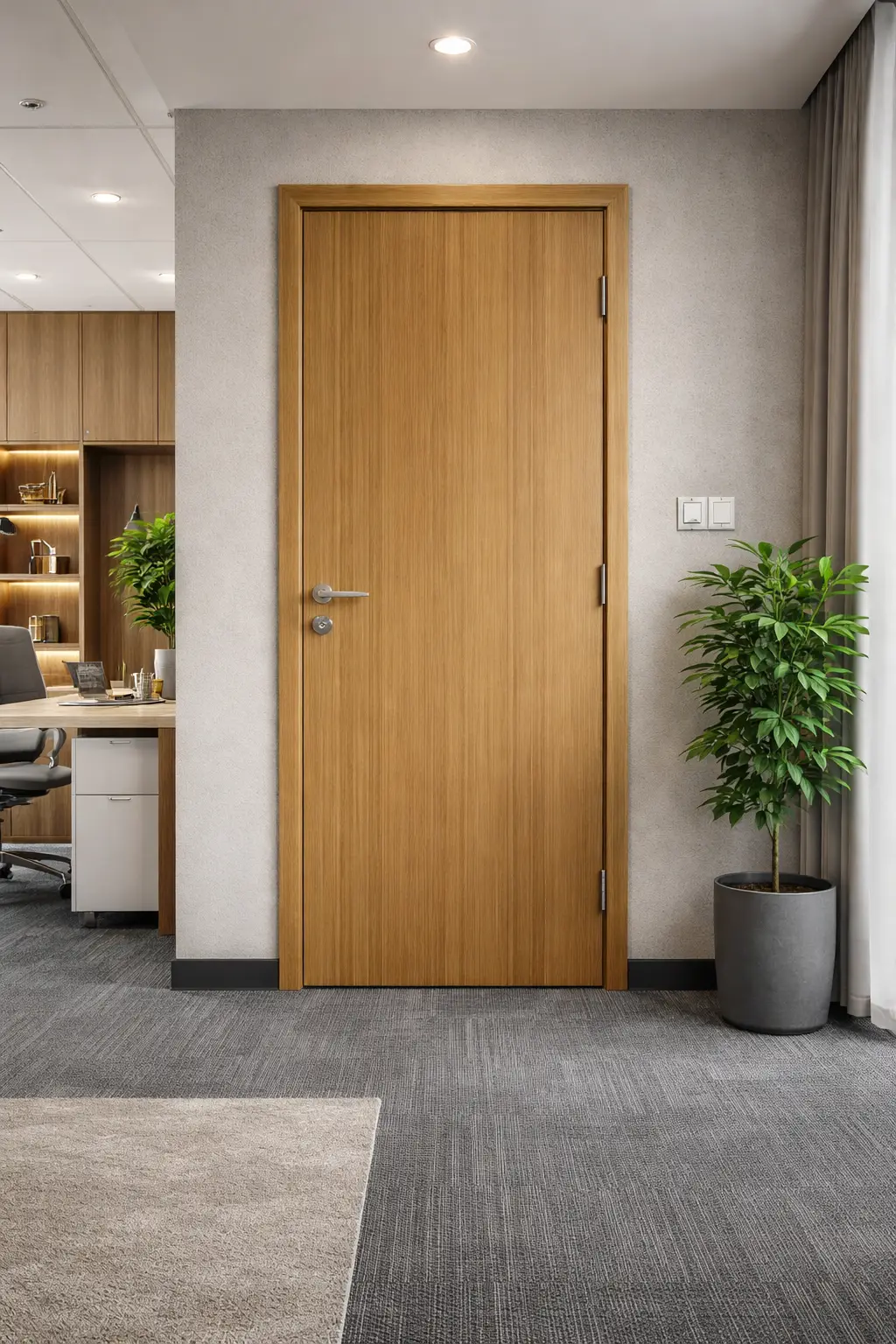 Cửa nhựa composite cách âm tuyệt vời cho văn phòng hạng A tại Quận 1