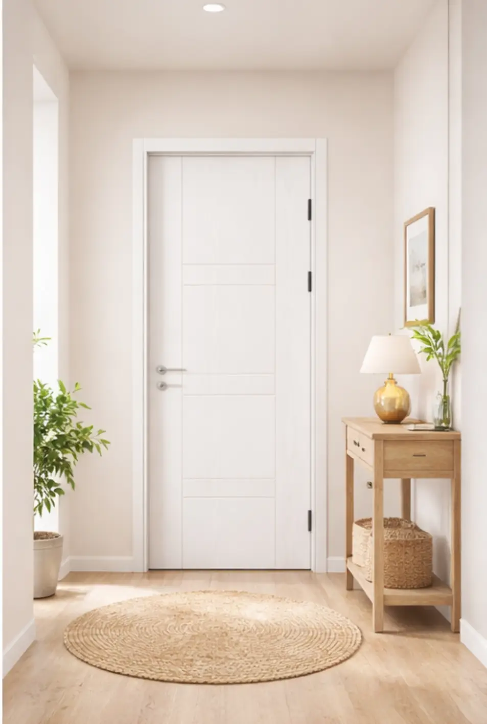 Cửa nhựa giả gỗ cách âm hành lang hiệu quả cho căn hộ chung cư cao cấp tại TPHCM