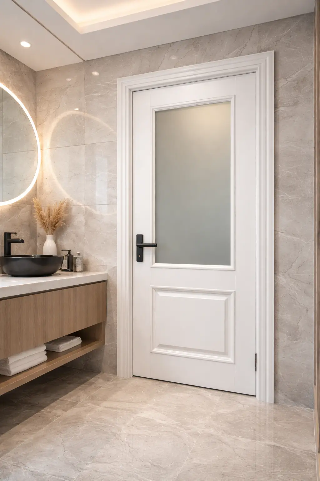 Lắp đặt cửa nhựa composite chống nước tuyệt đối cho nhà vệ sinh chung cư mini