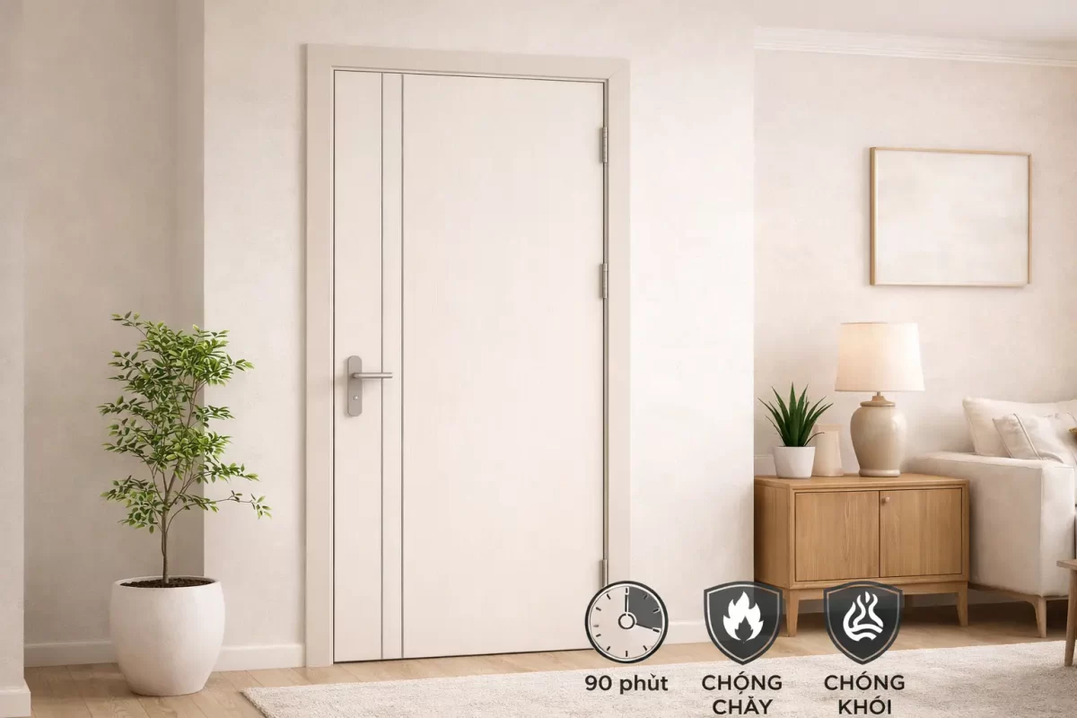 Mẫu cửa chống cháy EI90 đạt chuẩn kiểm định PCCC mới nhất