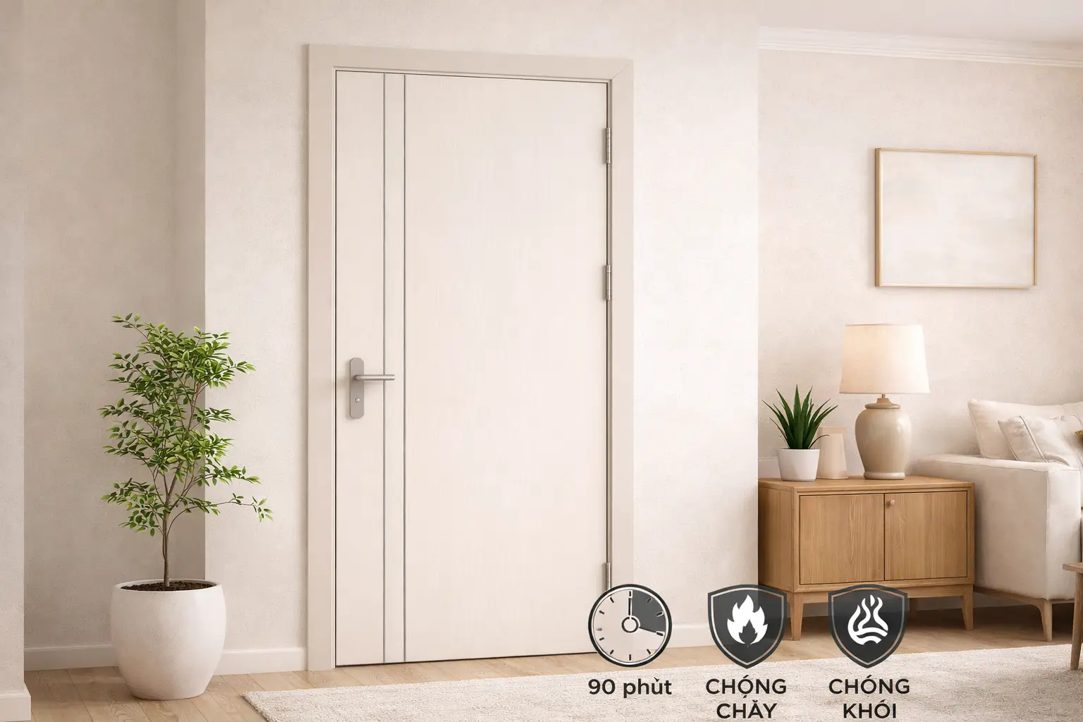 Mẫu cửa chống cháy EI90 đạt chuẩn kiểm định PCCC mới nhất