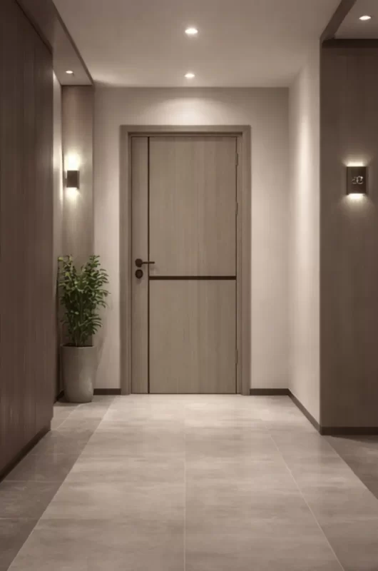 Mẫu cửa composite chung cư Nha Trang bền đẹp chống ẩm cho căn hộ ven biển