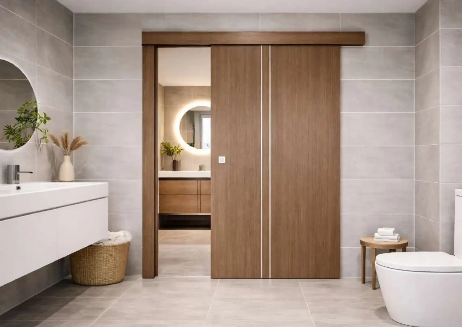 Cửa composite nhà vệ sinh nhà ở xã hội Nha Trang