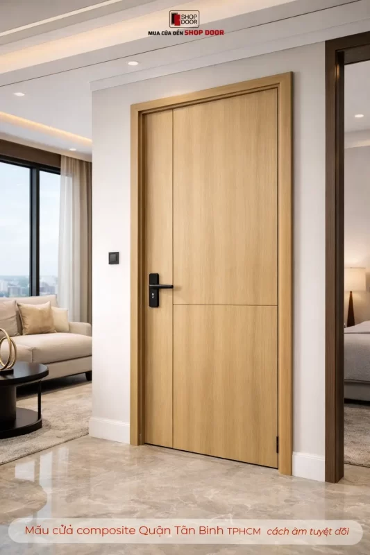 Mẫu cửa composite Quận Tân Bình TPHCM gần sân bay Tân Sơn Nhất cách âm tuyệt đối