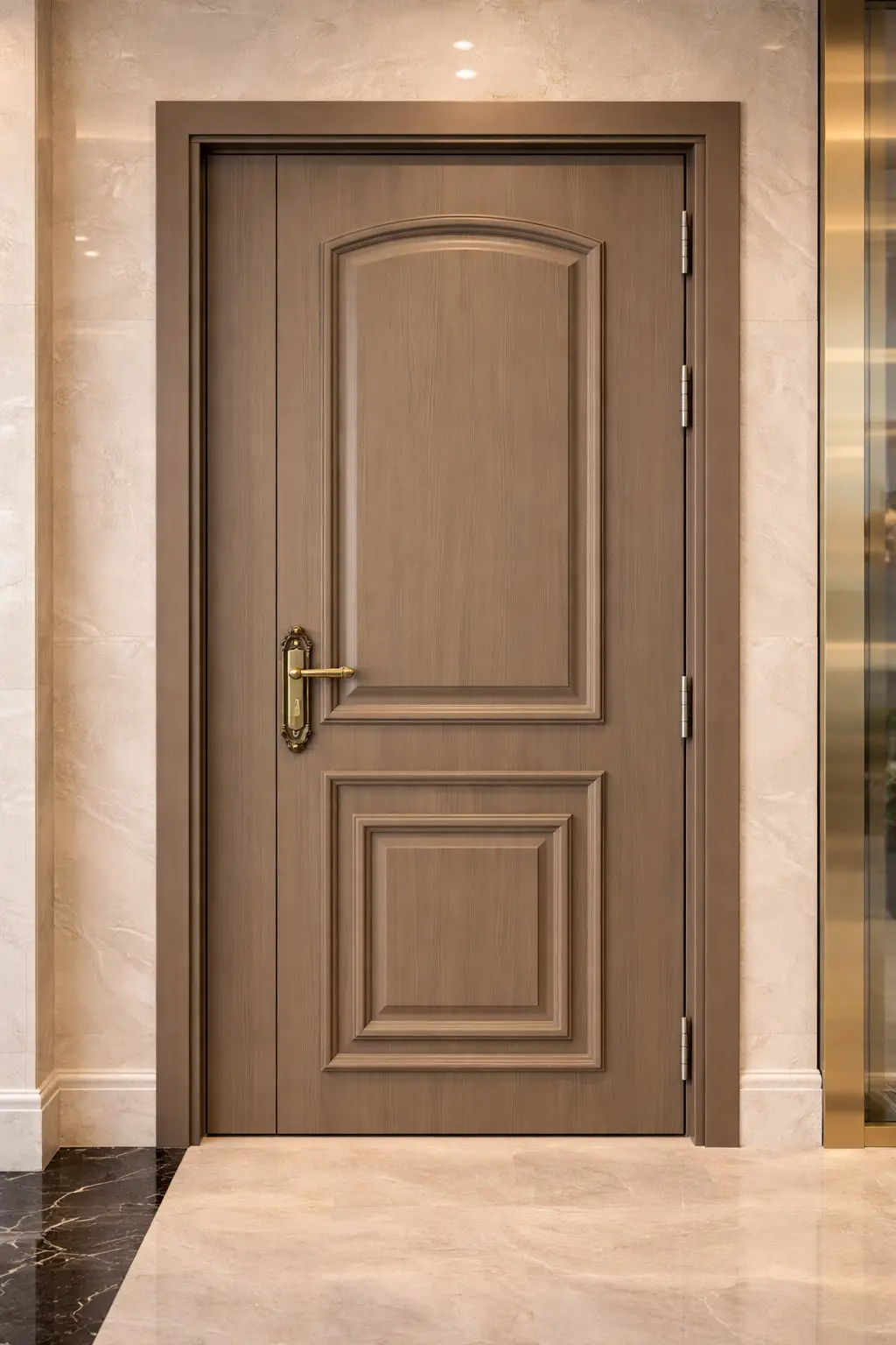 Mẫu cửa composite Sài Gòn cho nhà phố mặt tiền kinh doanh thiết kế sang trọng đẳng cấp