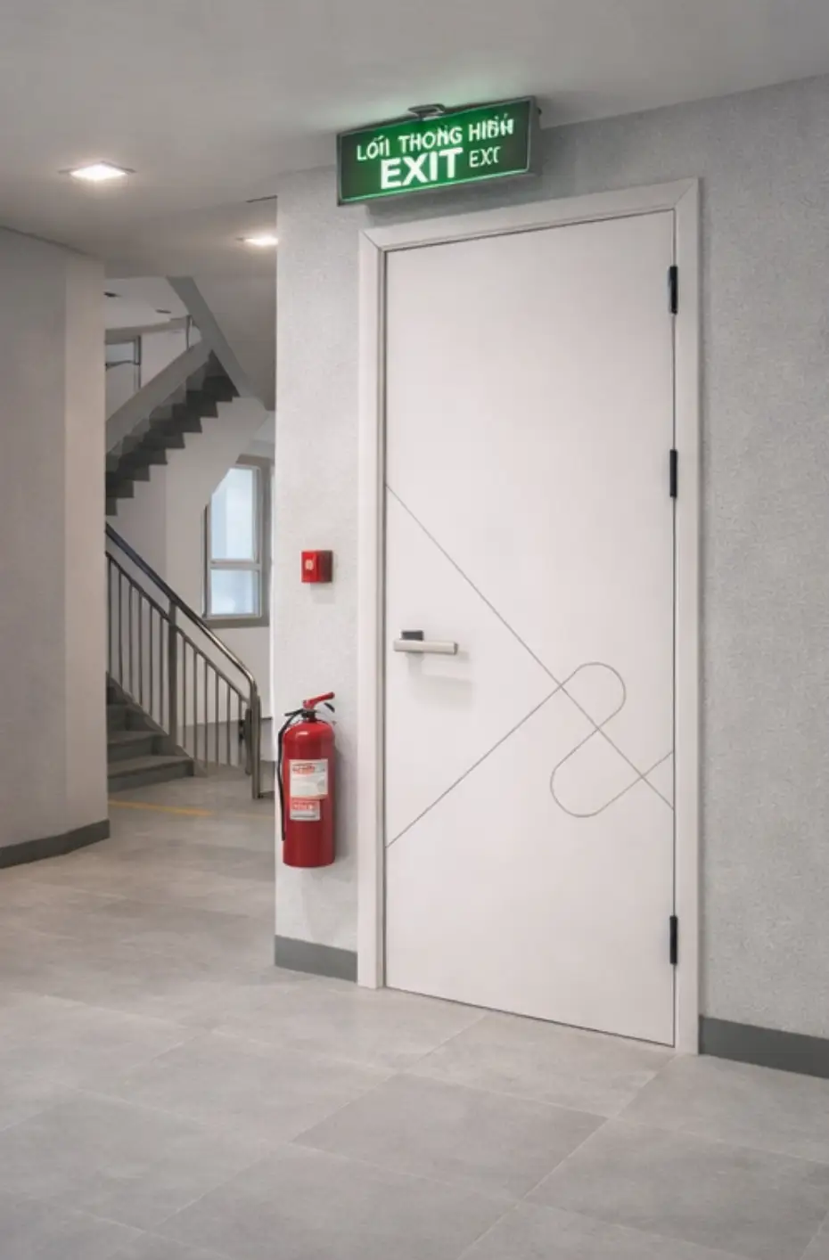 Mẫu cửa gỗ chống cháy đẹp cho căn hộ chung cư cao cấp