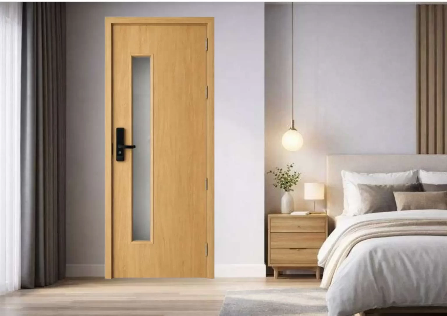 Cửa composite phòng ngủ đẹp tại Nha Trang