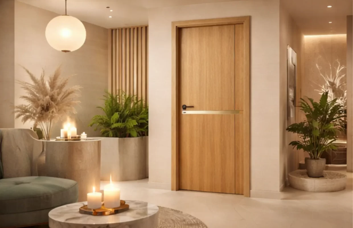 Mẫu cửa composite sang trọng cho nhà hàng tại Nha Trang