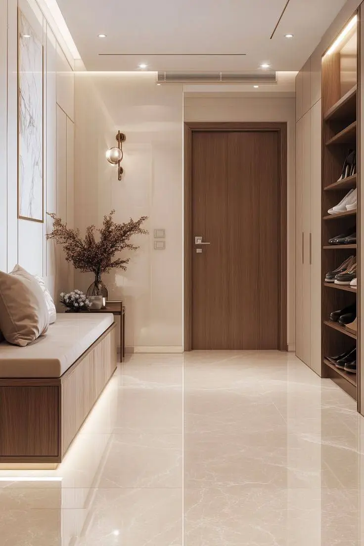 cửa gỗ chống cháy trong không gian phòng ngủ hạng sang