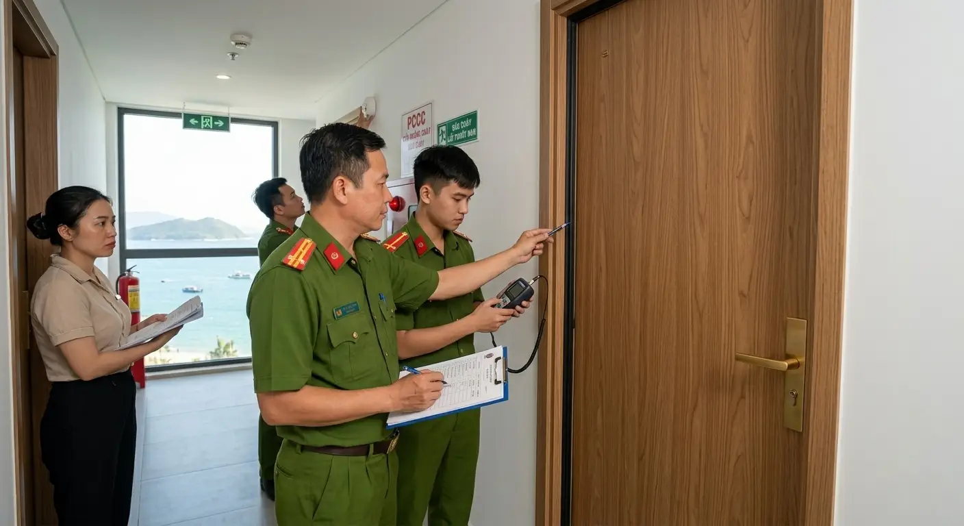 Kiểm tra nghiệm thu PCCC tại các khách sạn mini Nha Trang năm 2026.