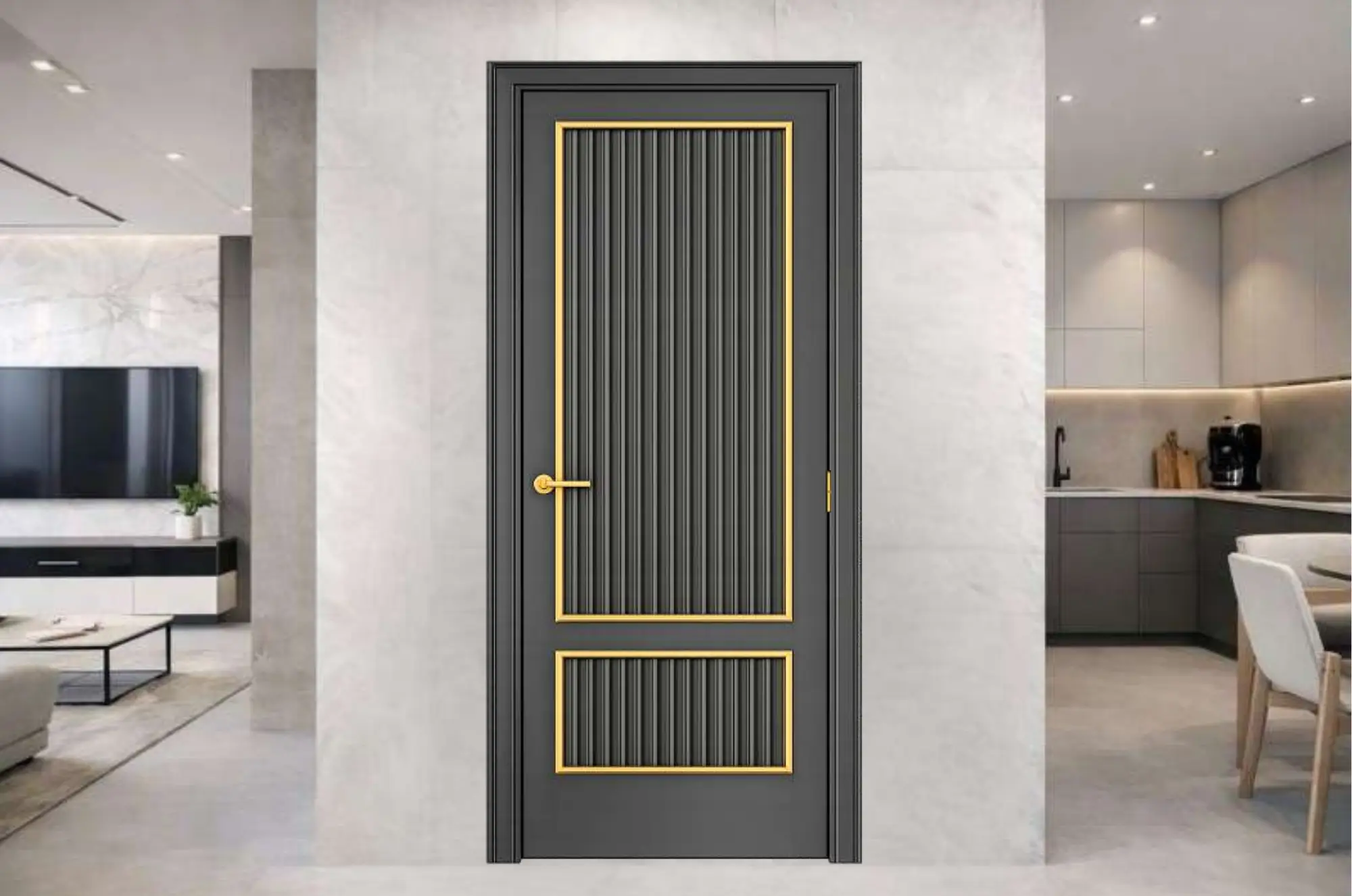mẫu cửa gỗ chống cháy EI60 ShopDoor tại Nha Trang.