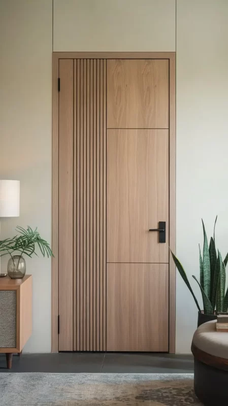 Mẫu cửa nhựa composite cho phòng ngủ hiện đại tại Vĩnh Hải Nha Trang