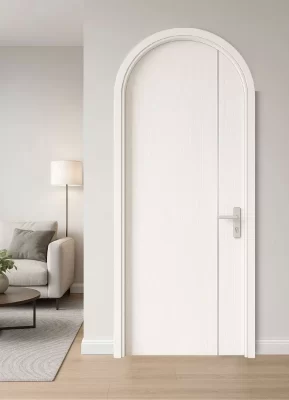 Mẫu cửa vòm nhựa composite cho nhà phố tại Vĩnh Hiệp