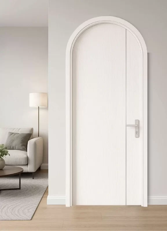 Mẫu cửa vòm nhựa composite cho nhà phố tại Vĩnh Hiệp