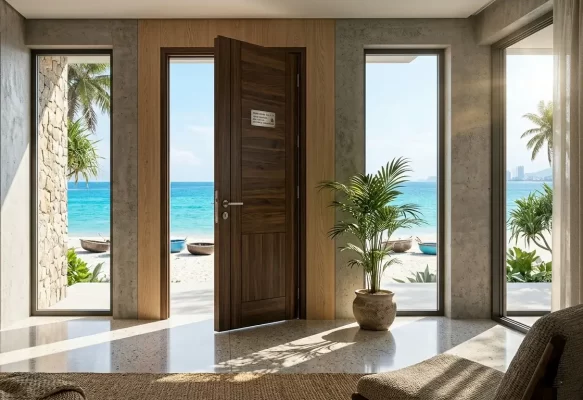 Sự bền bỉ của cửa gỗ chống cháy Shopdoor tại vùng biển Nha Trang